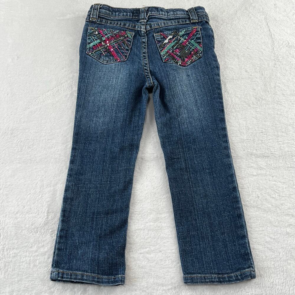 Baby Phat Y2K girls size 4t sequins sparkle pocket blue Jeans 2009
